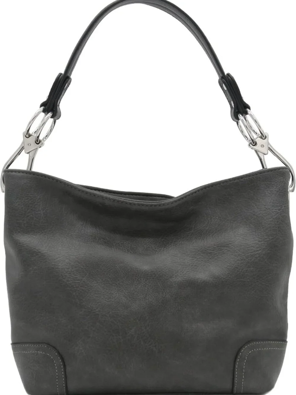 Stylish Hobo Shoulder Bag with Large Snap Hook, Chic Everyday Accessory